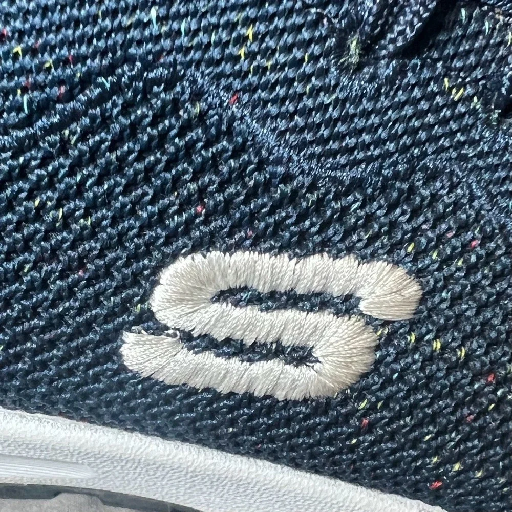 Skechers Womens Size 8 1/2 Work Shoes Steel Toe Safety Navy Blue Sneakers Safety